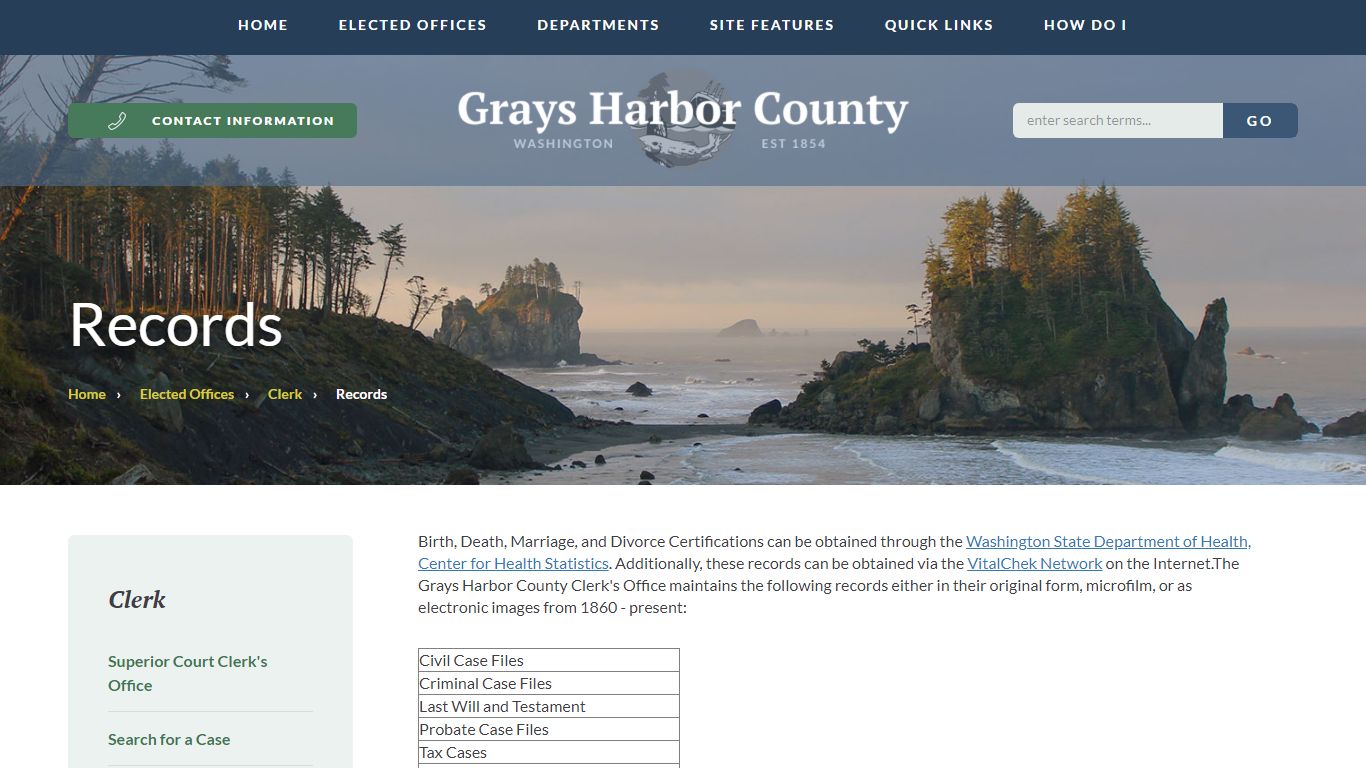 Records - Welcome to Grays Harbor County